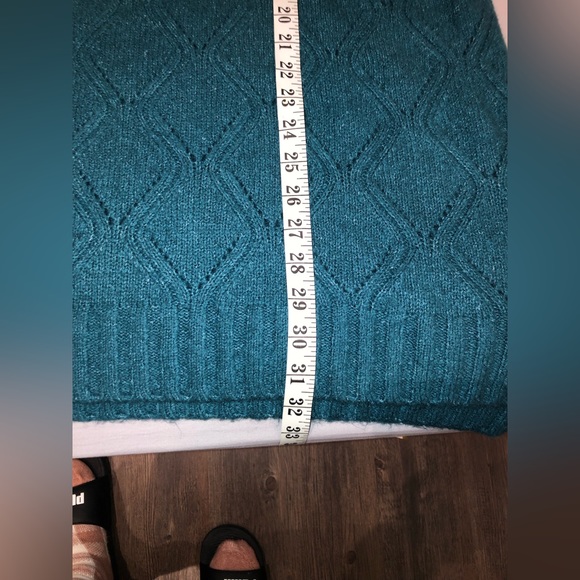 CLEO | Pointelle Tunic Teal Colour Sweater XXL - Picture 9 of 13